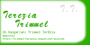 terezia trimmel business card